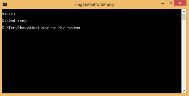 Command Line for Uninstalling Driver