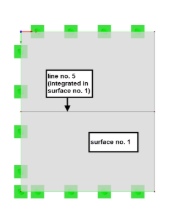 Surface with Integrated Line
