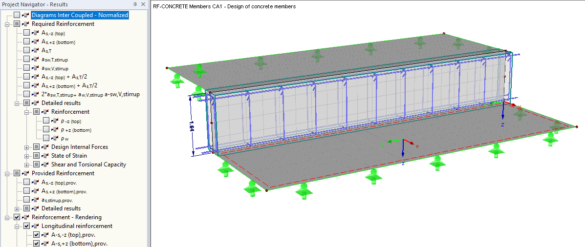 Reinforcement of Result Beam