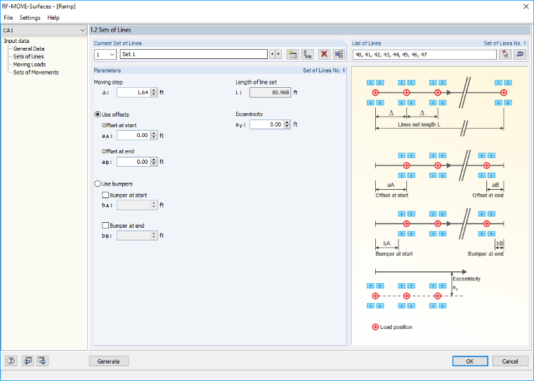 Creating Moving Load in RF-MOVE Surfaces