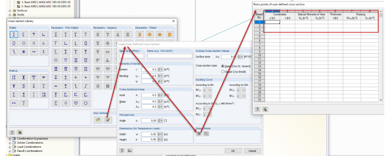 Creating User-Defined Cross-Section