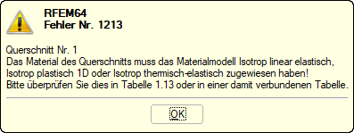 Incorrect Assignment of Nonlinear Material