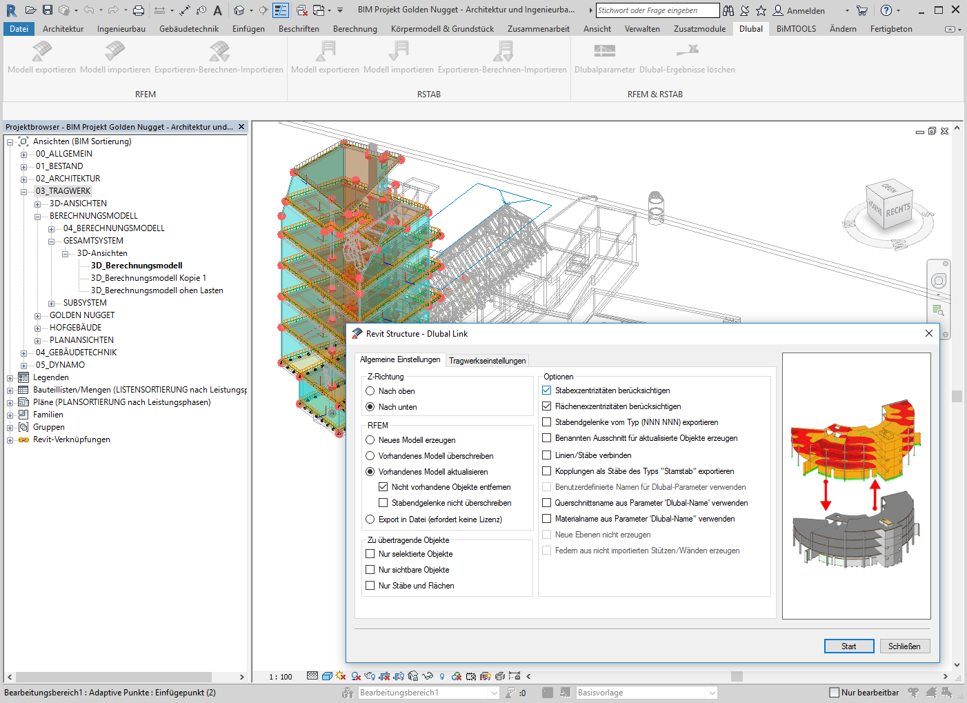 Interface Revit