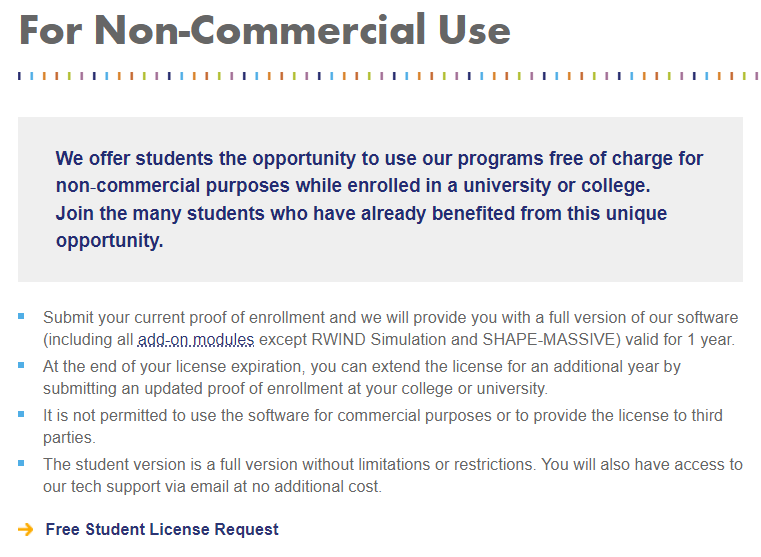 Conditions of Student Version