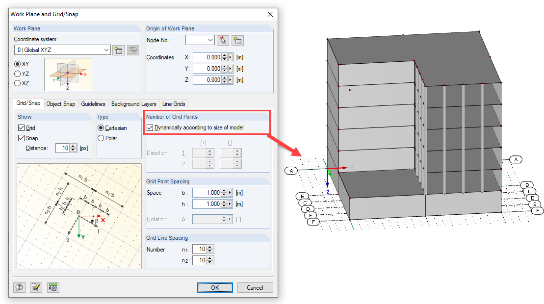Adjusting Grid to Model Size