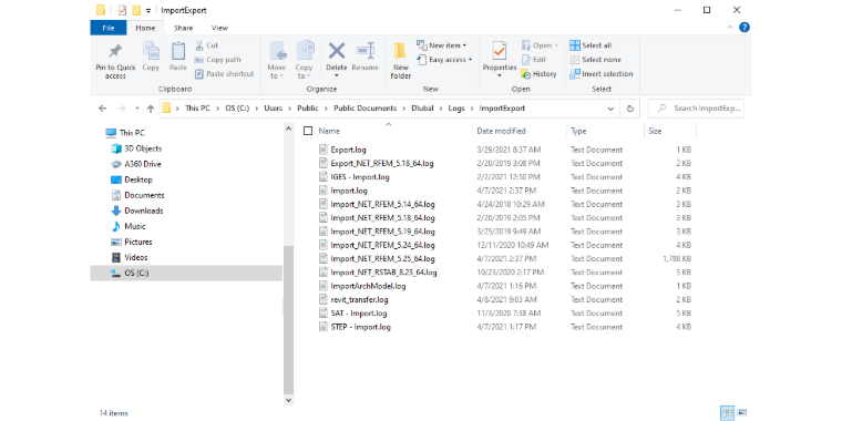 Log File Directory