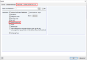Detail Settings for Export of Results