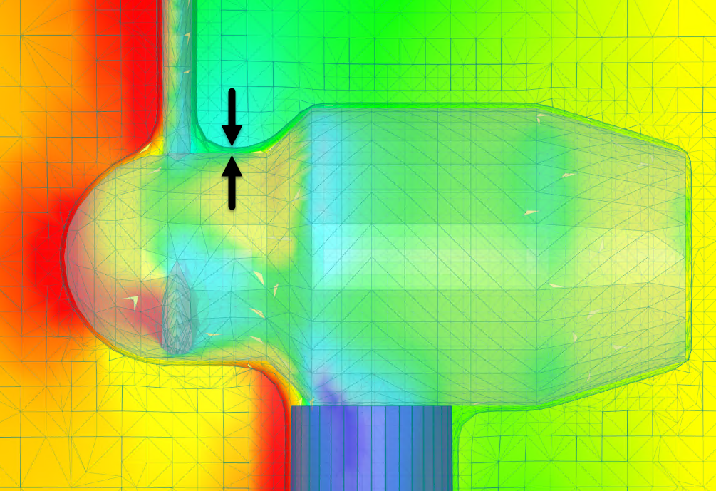 Difference Between Wrapping Mesh Geometry and Exact Model Geometry
