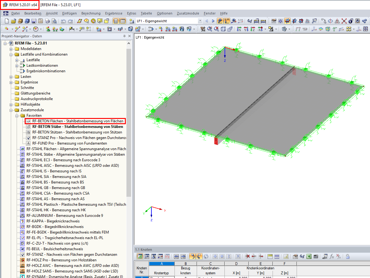 Image from Version 5.20.01 - Missing Data from RF-CONCRETE Surfaces