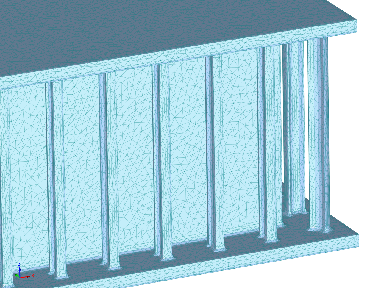 Optimized Wrapping Mesh Geometry with Reduced Number of Elements