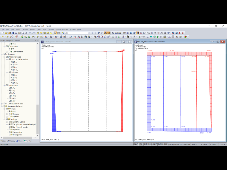 Axial Force in Columns and Shear Flow