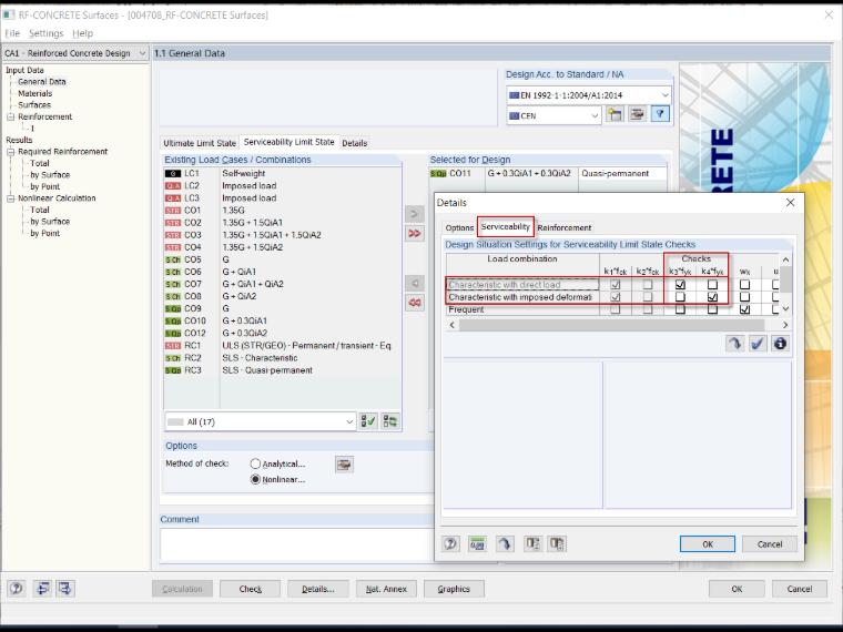 Cause of Error - Missing Load Due to Characteristic Design Situation