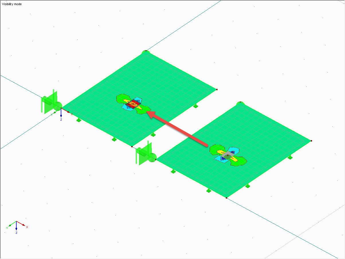 Manually Defined Nodal Support with Column Surface and Automatically Defined Column Surface