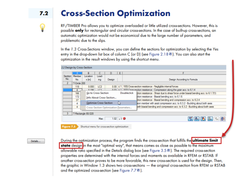 Cross-Section Optimization