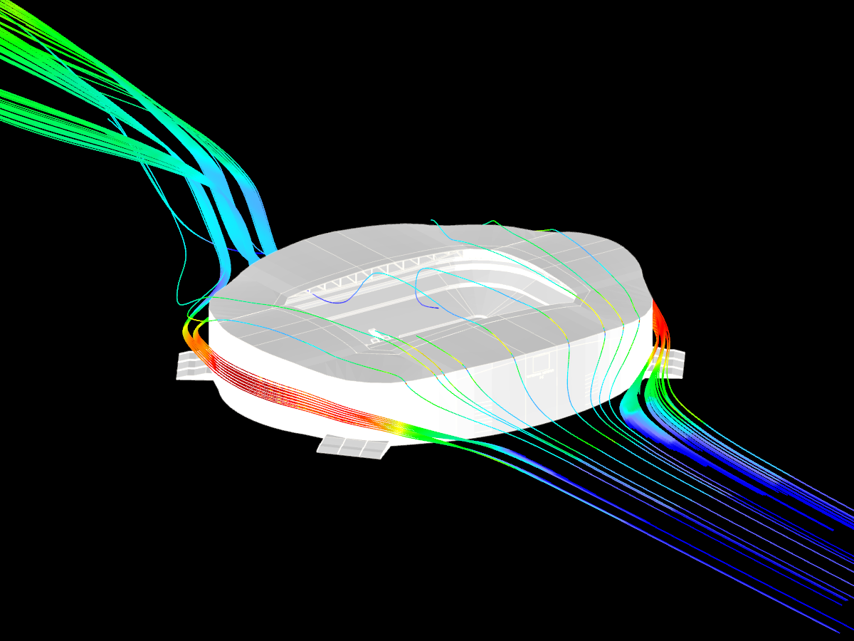 New Tottenham Stadium and Results from Wind Simulation