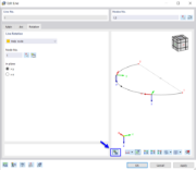 Line Rotation via Help Node with Illustration of Line Axes