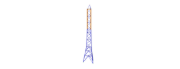 3D Model of Truss Tower in RSTAB (© TU Dresden)