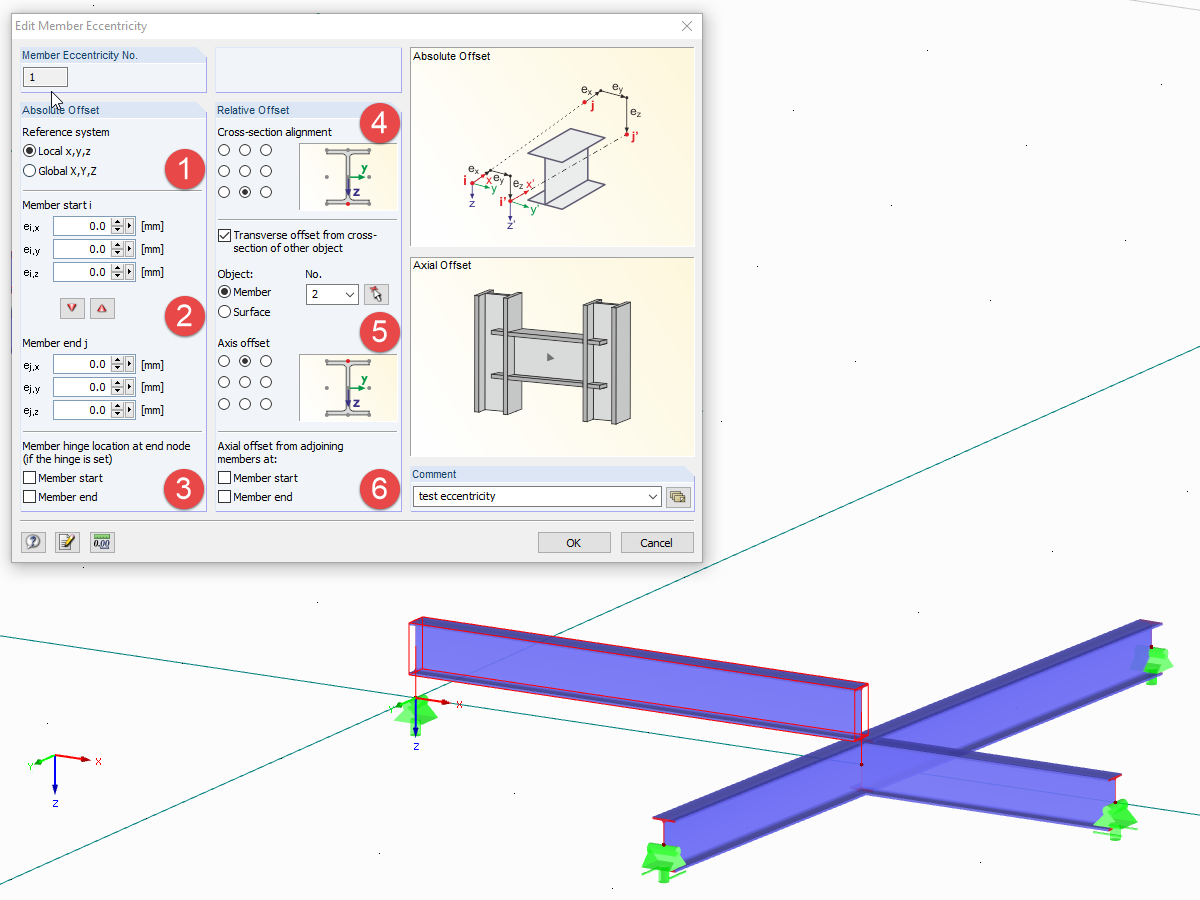 FAQ 005026 | How can I create a member eccentricity using the COM interface?