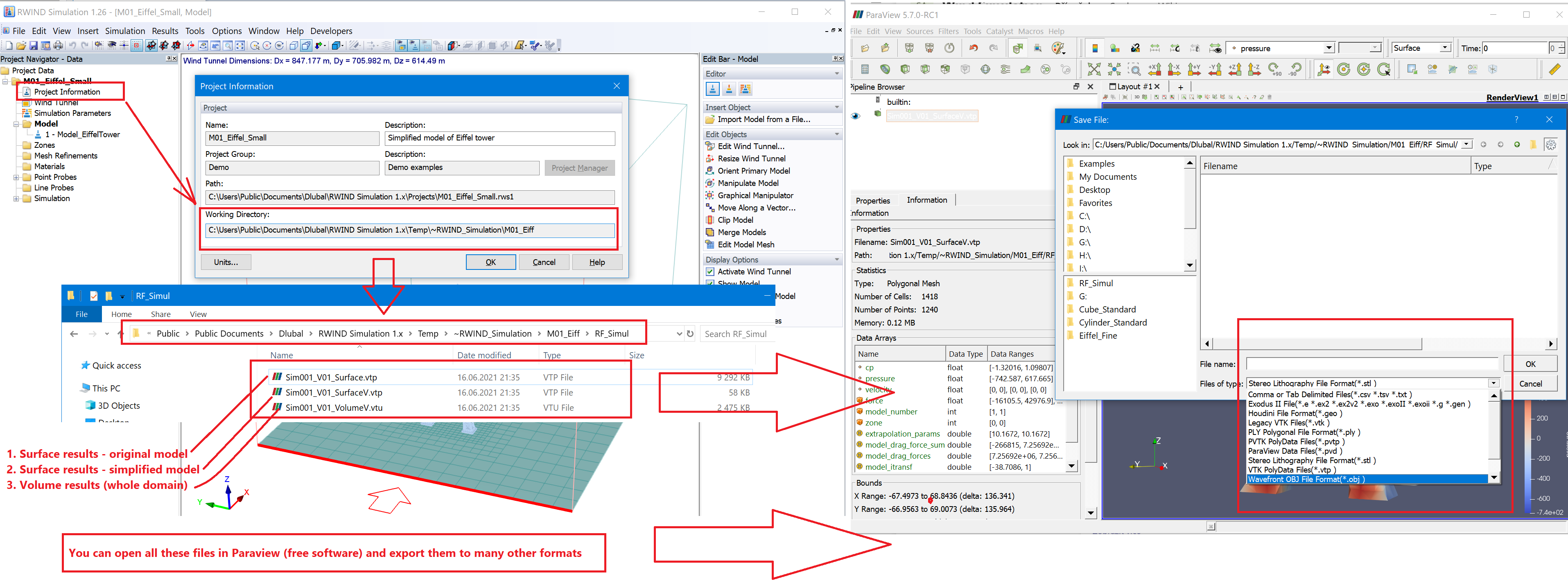 FAQ 005027 | Is it possible to export the results from RWIND Simulation to GIS software or another external program?