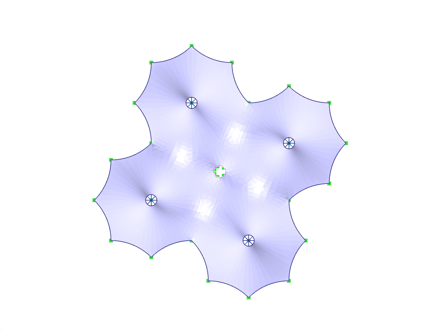 Tent Structure, Z-Axis Direction View