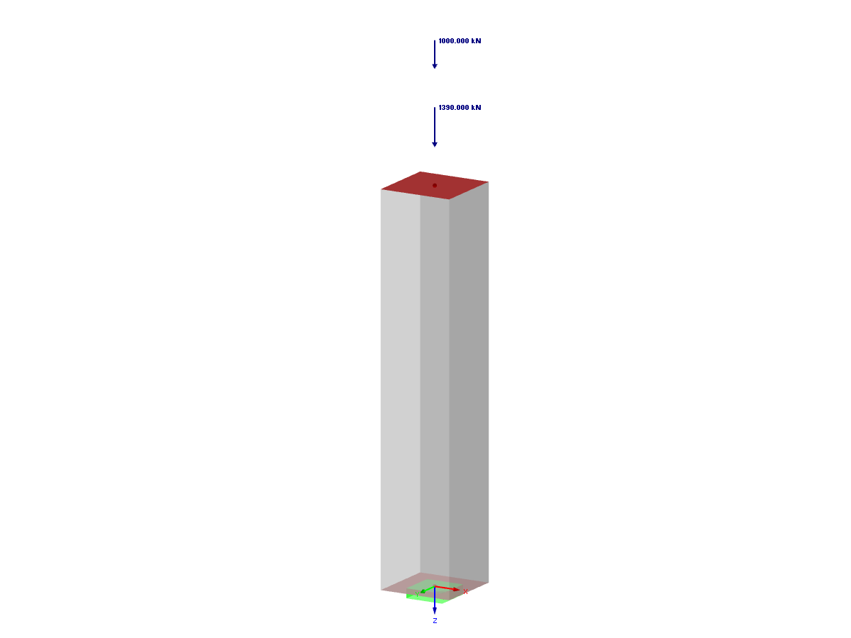 RFEM Model with Permanent and Variable Loads