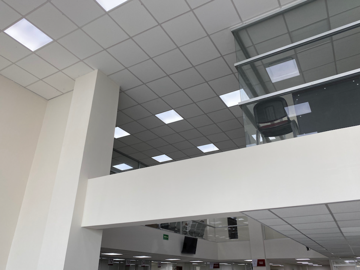 Detail View of Beam-Column Connection Inside Building (© Cosmos Proyectos Estructurales, S.A. de C.V.)
