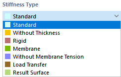 Selecting stiffness type