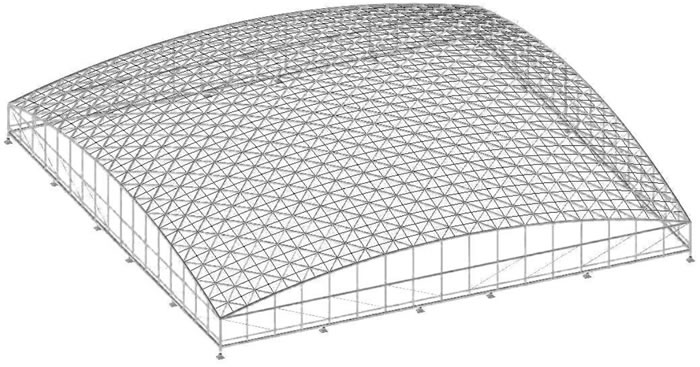 Stability Analysis of Framework Shell Stressed by Imperfections