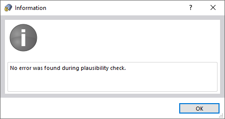 Plausibility Check