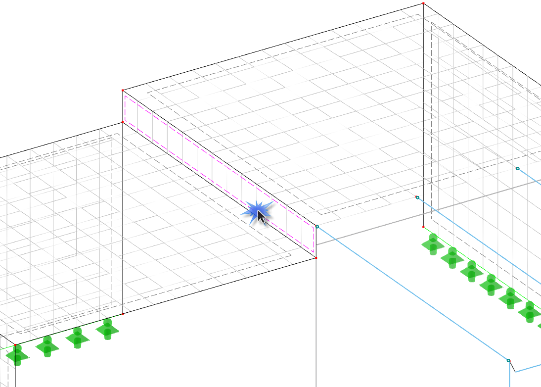 Editing Surface in Wireframe Model View