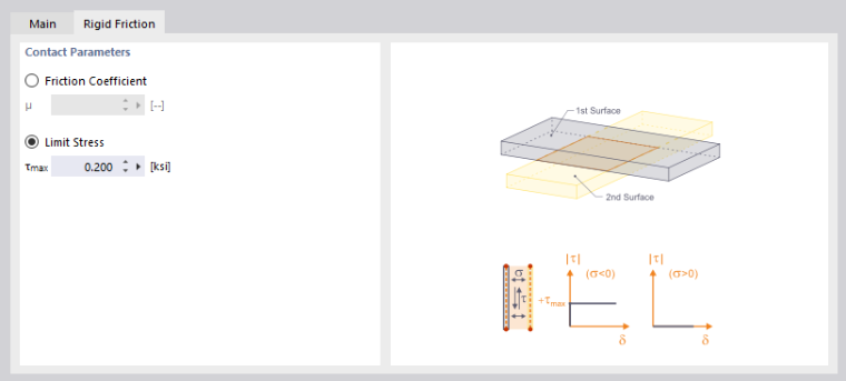 Defining Rigid Friction Parallel to Surfaces