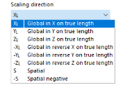 Selecting Scaling Direction
