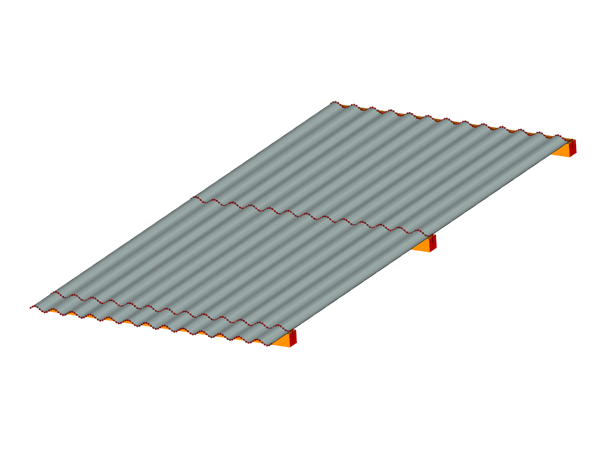 Aluminum Sinusoidal Sheet with Southern Pipe