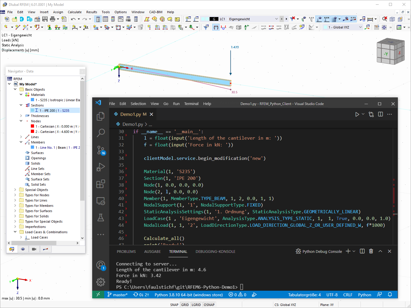Application Programmed with Python for RFEM 6