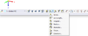 Dimension Buttons in CAD Toolbar