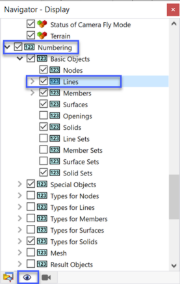 Numbering of Lines in Navigator
