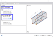 Creating Lines and Surfaces when Copying