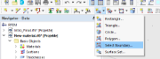 List of surface shapes with 'Select Boundary' button