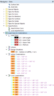 Load Cases and Combinations in Navigator