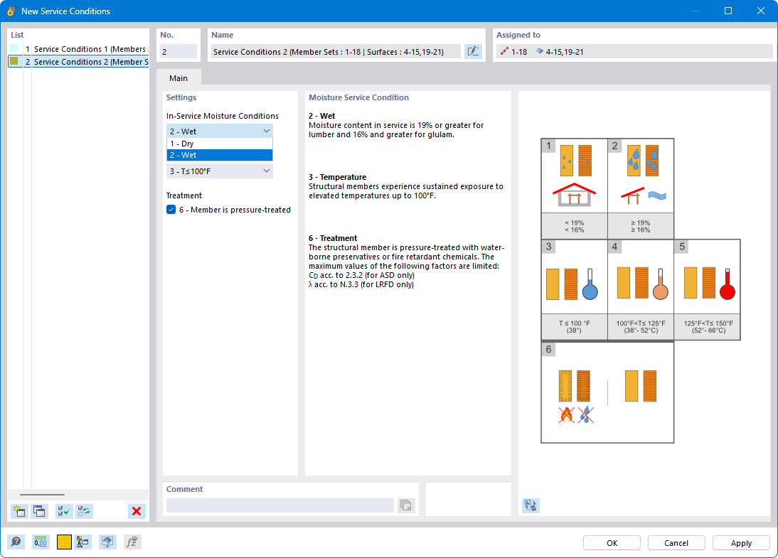 Dialog Box “New Service Class”