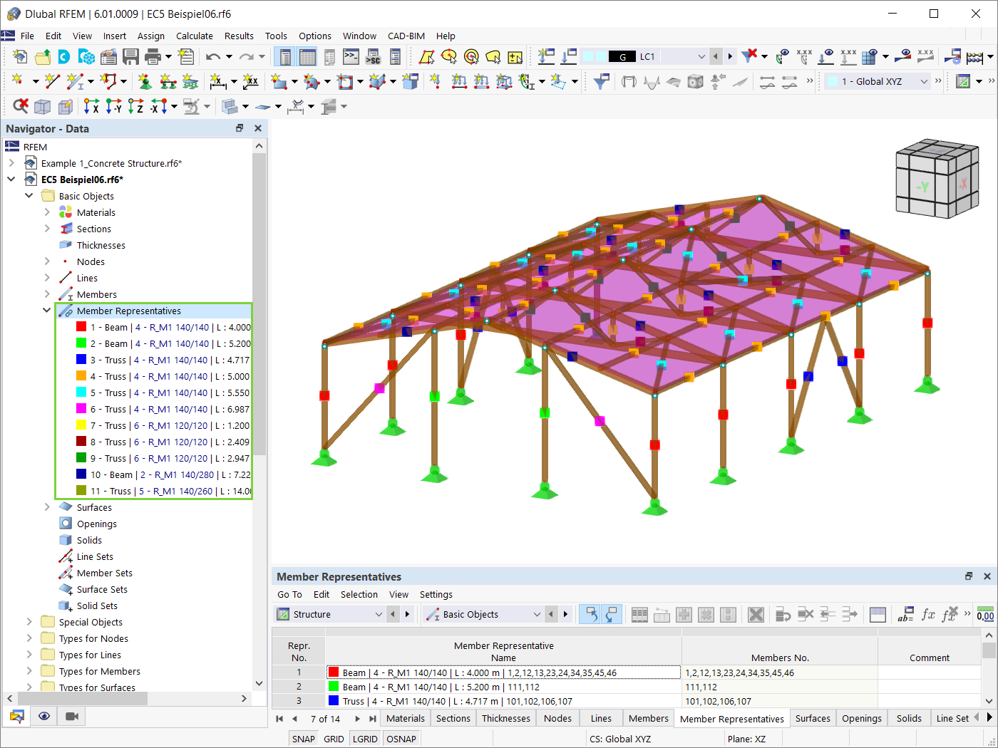 Member Representatives in RFEM 6