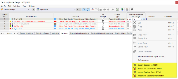 Shortcut Menu when Using Other Section