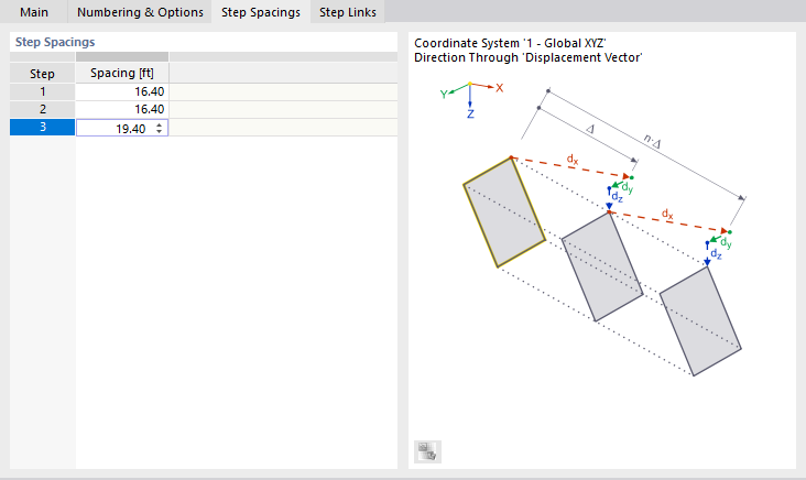 Defining Different Spacings for Copies
