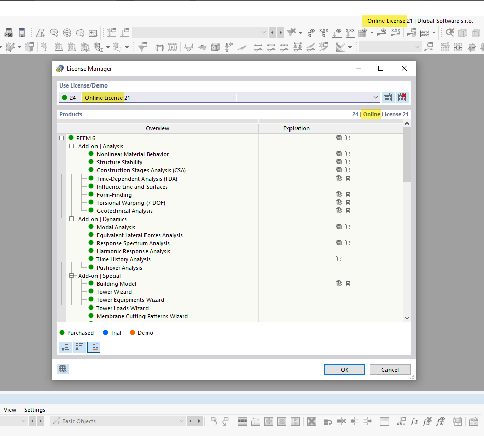 FAQ 005165 | Are there only online licenses for RFEM 6 and RSTAB 9?