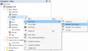 Shortcut Menu in Navigator – Data for "Points"