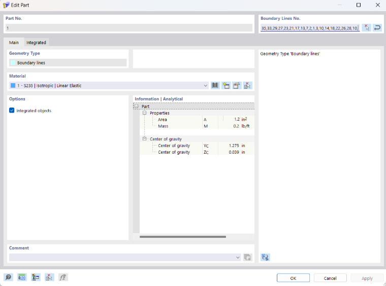 Dialog Box "Edit Material"