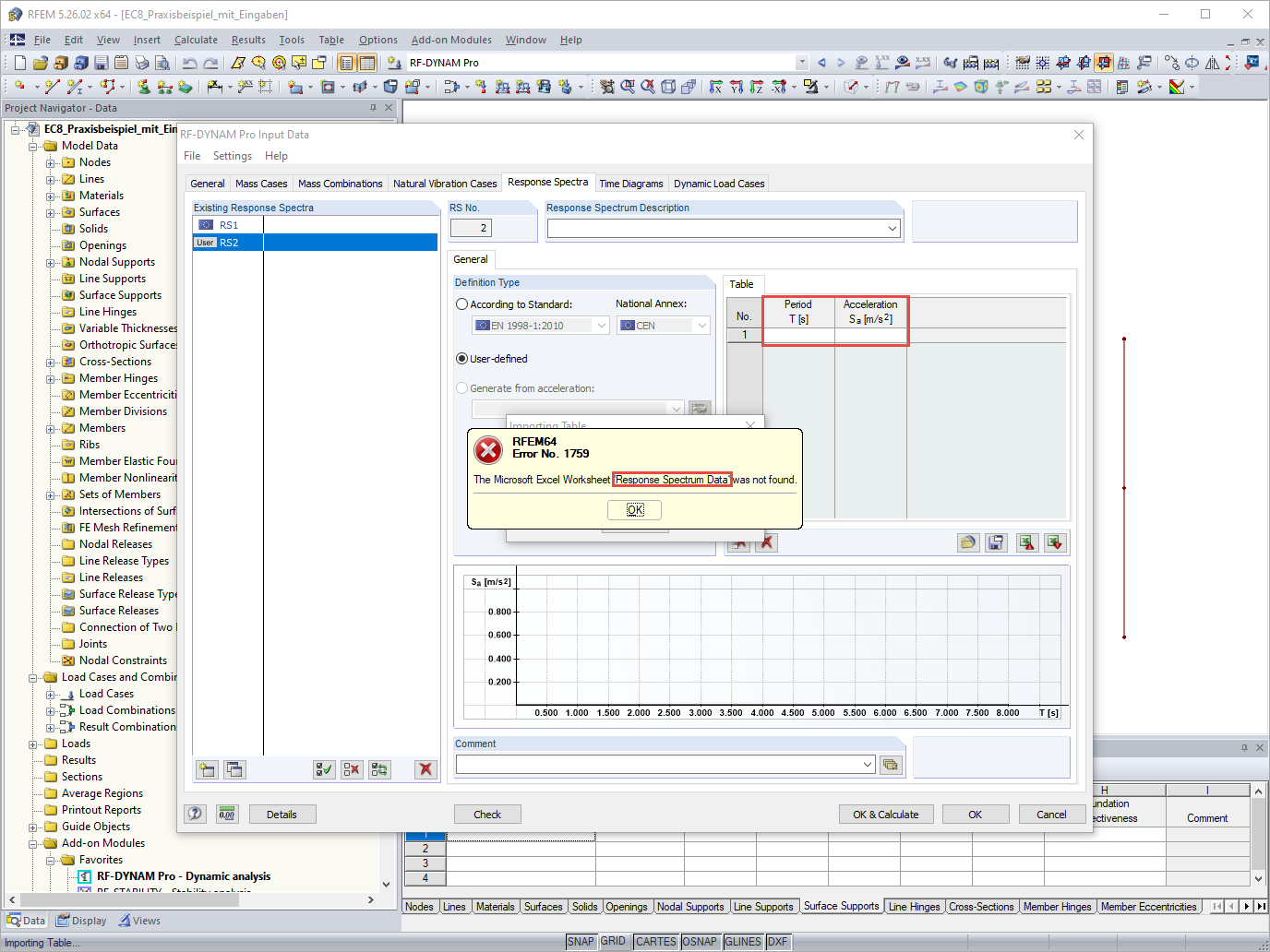 FAQ 005181 | Can I export a response spectrum from RFEM 6 and use it in RFEM 5, for example?