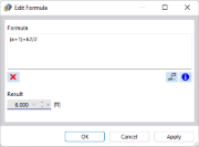 Dialog Box "Edit Formula"