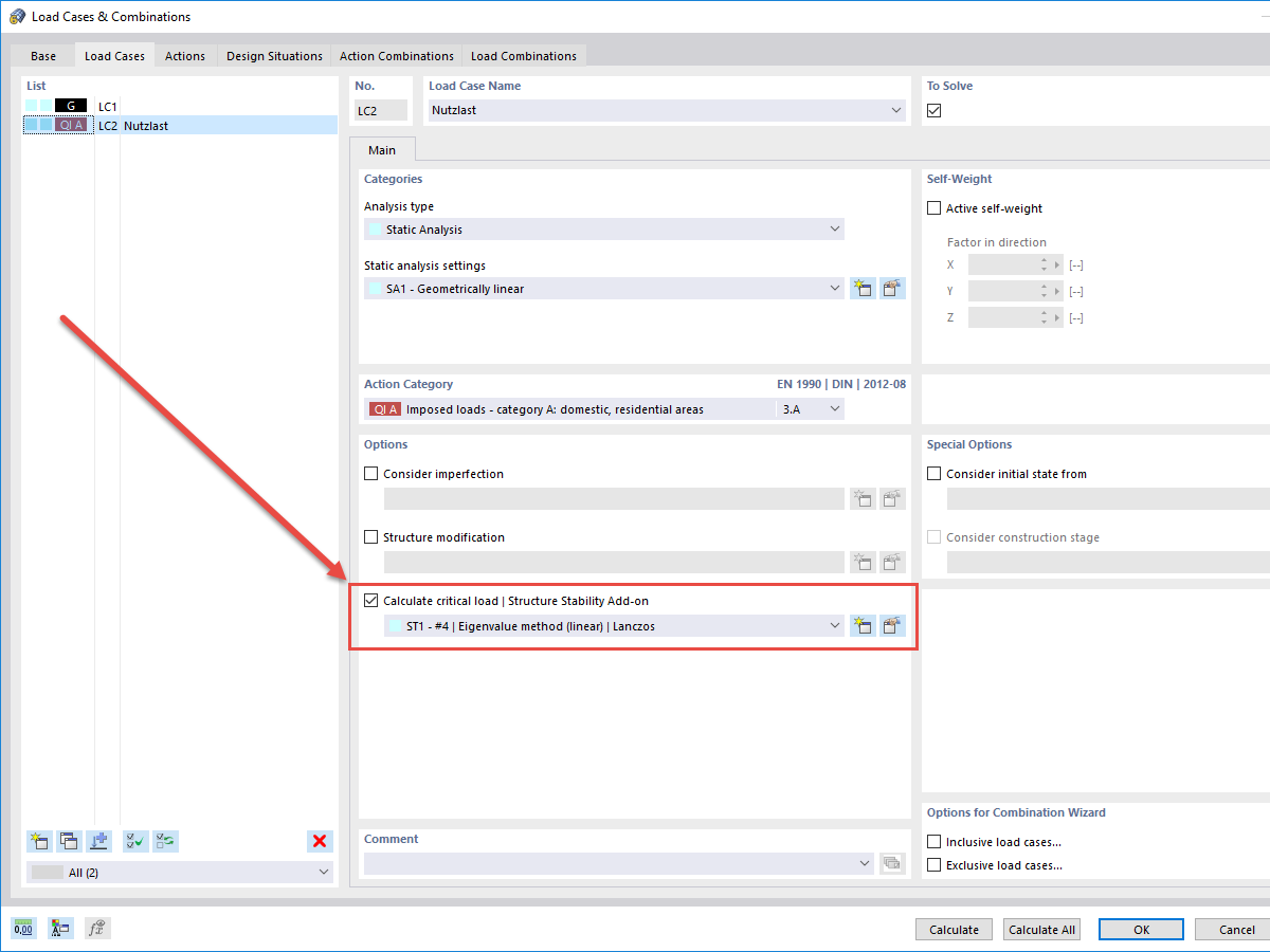 FAQ 005185 | How can I generate imperfections on surfaces in RFEM 6 on the basis of the governing buckling mode?