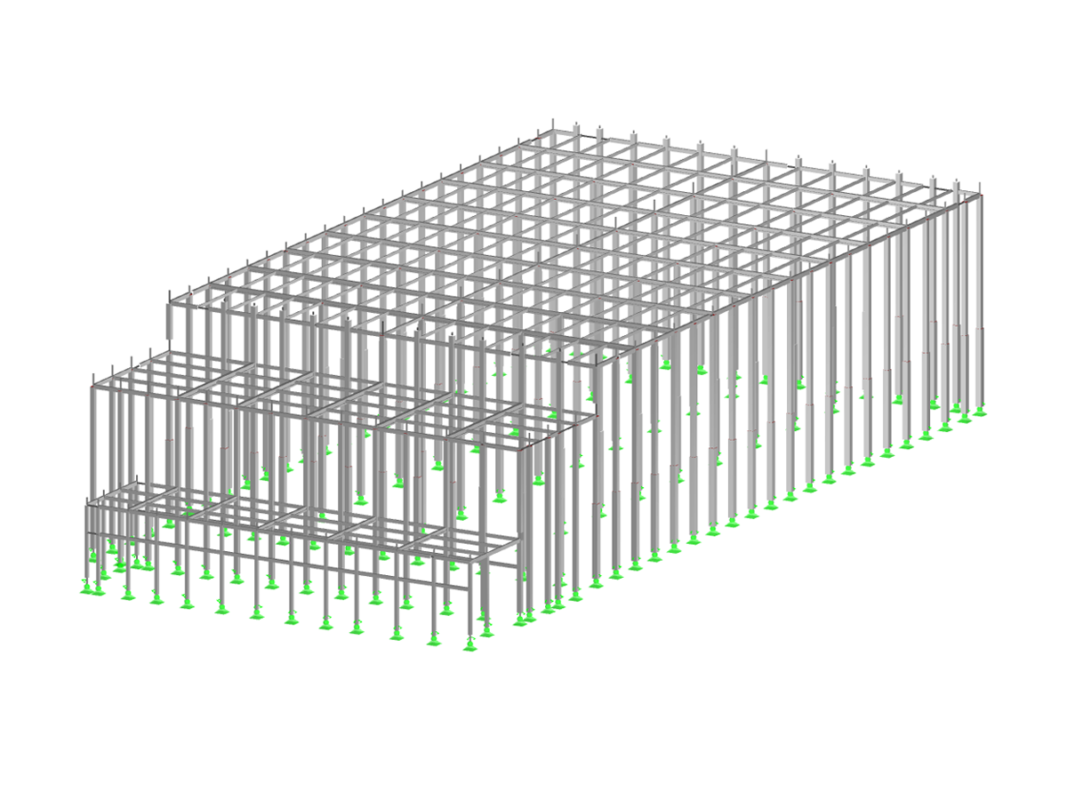 Concrete Structure Model of the Dailycer France Storage Building